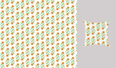 Pattern Design. Floral Pattern Design. Unique Creative Simple Nature Pattern Design. 