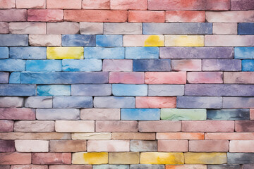 Colorful brickwall background