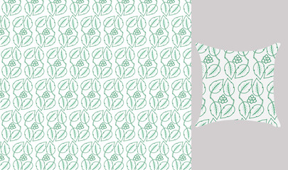 Pattern Design. Floral Pattern Design. Unique Creative Simple Nature Pattern Design. 