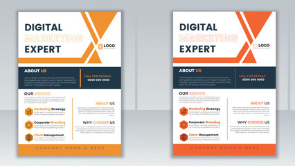 Flyer Design. Corporate Flyer Design . Colorful Unique And Minimal Creative Flyer Design,