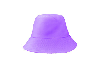 purple bucket hat isolated  PNG transparent