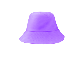 purple bucket hat isolated  PNG transparent
