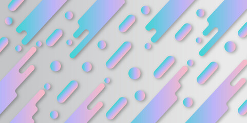 Abstract geometric background with diagonal shapes filled with vivid gradients. Colorfull abstract background