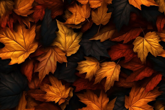 Fototapeta autumn leaves background