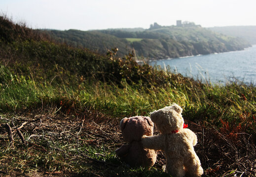 Viewing Hammershus in the Distance