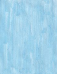 Obraz premium Light blue watercolour paint background template. Soft coloured and textured backdrop.