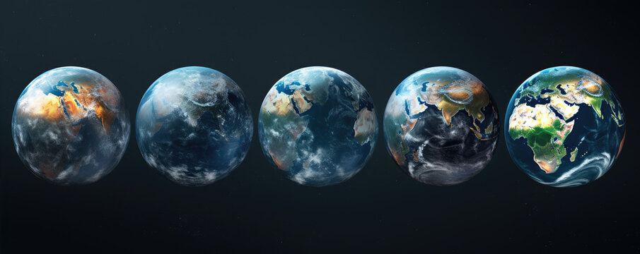 Planet earth map set.