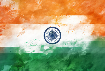 Background wallpaper illustration for Indian flag theme for Indian Independence Day 