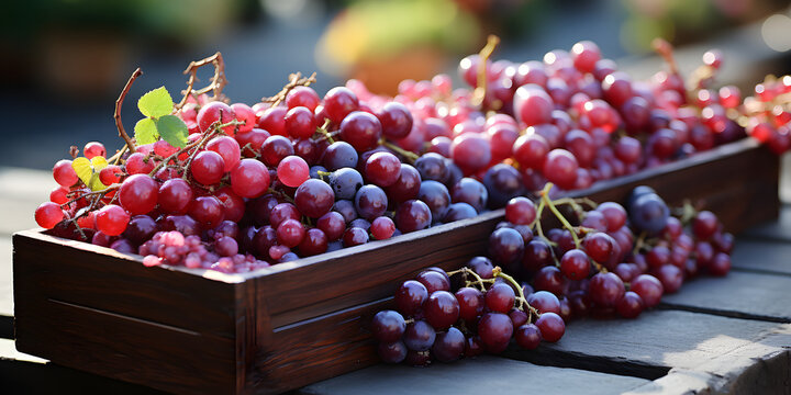 photo of a beautifu fruit box with maroon fruit color