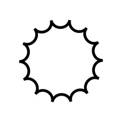 Sunburst icon vector set. Retro stars illustration sign collection. Price tag symbol. Star logo.