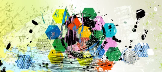  womens soccer, football, illustration with paint strokes and splashes, grungy mockup, great soccer event © Kirsten Hinte