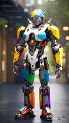 Realistic robot. Generative AI