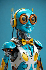 Realistic robot. Generative AI