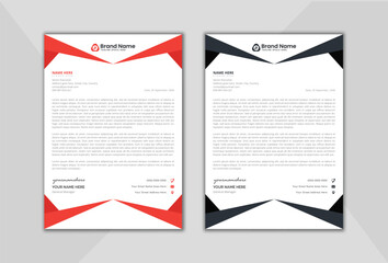 Professional business letterhead design. corporate office. Vector design illustration. Simple & creative modern corporate letterhead template in a4 size