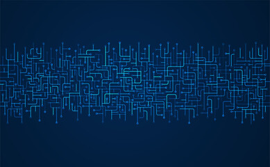 Circuit board. High-tech technology background. Cyber connection electronic. Networking connections background