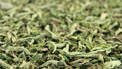 dried mint from natural aromatic plant dried,