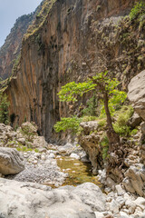 View of The Samaria Gorge, Crete, Greece