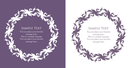 高級感のあるビンテージ調のフレームデザインセット