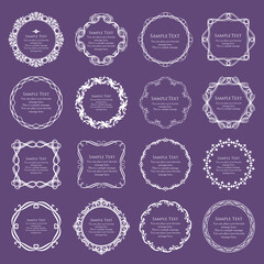 高級感のあるビンテージ調のフレームデザインセット