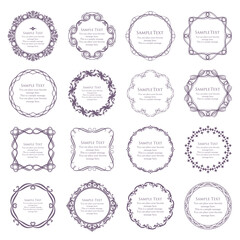 高級感のあるビンテージ調のフレームデザインセット