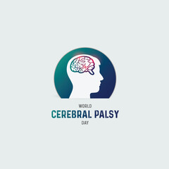 World Cerebral Palsy Day. Cerebral Palsy day concept background. 