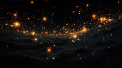 Fototapeta na wymiar The view of the stars in the universe. Generative AI.
