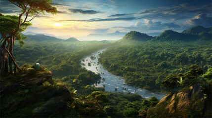 Beauties of nature. Generative AI.