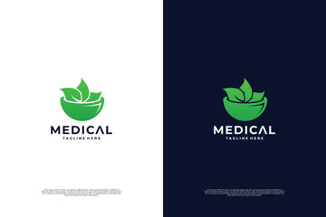 Medical and health logo design. Medical pharmacy logotype.