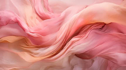 Badezimmer Foto Rückwand Gradient pastel pink fabric texture for background. Natural material. © Anna