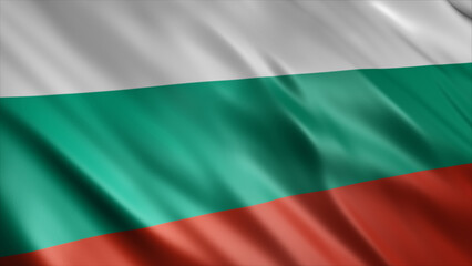 Bulgaria National Flag, High Quality Waving Flag Image 
