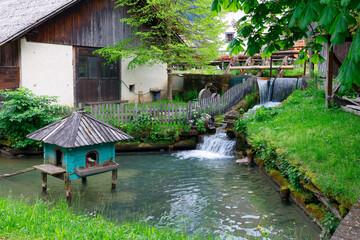 Summer landscape  of Savinja valley in Luce, Slovenia, Europe	
