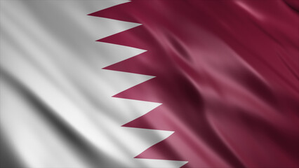 Qatar National Flag, High Quality Waving Flag Image 