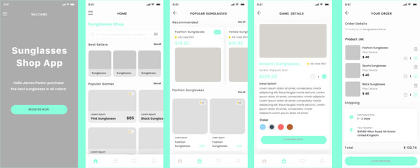 Scuba Diving School, Dive Center, Diver Services and Snorkeling App Ui Kit Template