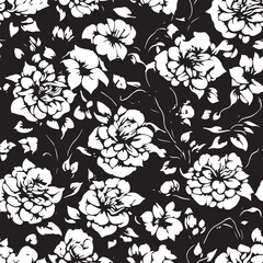 Vector abstract simple pattern for your game or background: black and white shapes