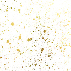 Golden blots Grunge urban background. Texture Vector. Dust overlay distress grain. Gold paint splatter , poster for your design. Hand drawing illustration