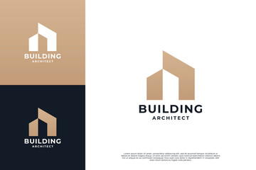 Building logo design inspiration. Symbol for construction, apartment, architecture