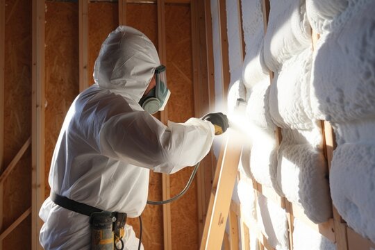 Construction and insulation concept. Generative AI