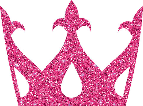 Crown pink for decoration and design.
