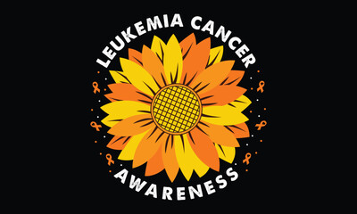 Cancer T Shirt, leukemia cancer awareness, Leukemia awareness t shirt design print for template. Awareness t-shirt design World Sclerosis Day.