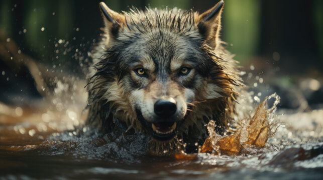 The Roar of the Wolf A Horror Illustration of a Lycanthrope