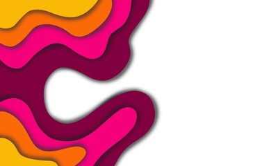 abstract background paper cut liquid copy space
