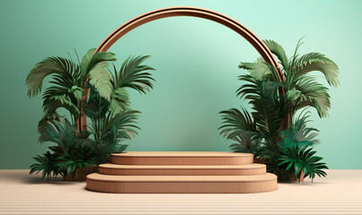 Fototapeta premium palm tree on the beach