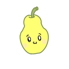 pear on a white background