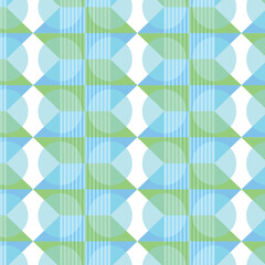 seamless vector pattern in green and blue colors.