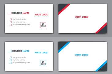 Modern and simple Business card design.