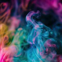 Colorful Smoke Explosion, Generative AI