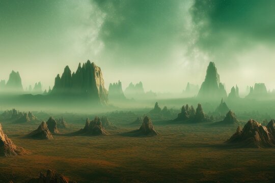 Strange Fantasy Alien Landscape