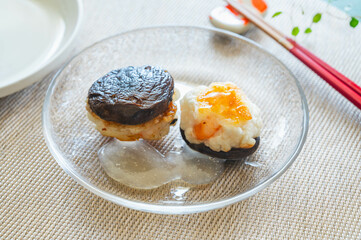 椎茸の海老しんじょ