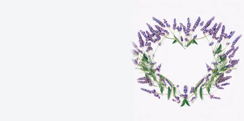 AI Artistry in Lavender Flowers: Love-Shaped Heart, Generative AI