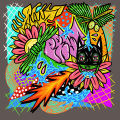 background with flowers